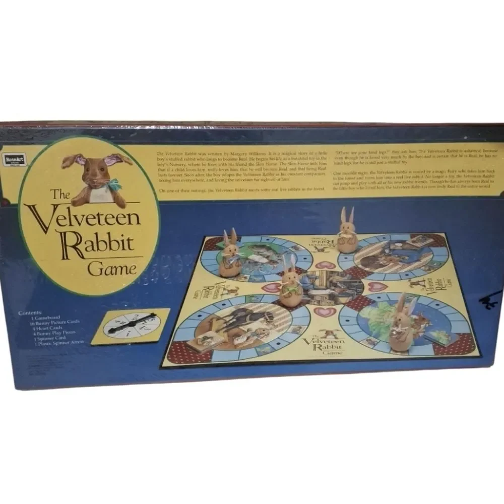 The Velveteen Rabbit Board Game Vintage 1994 Rose Art